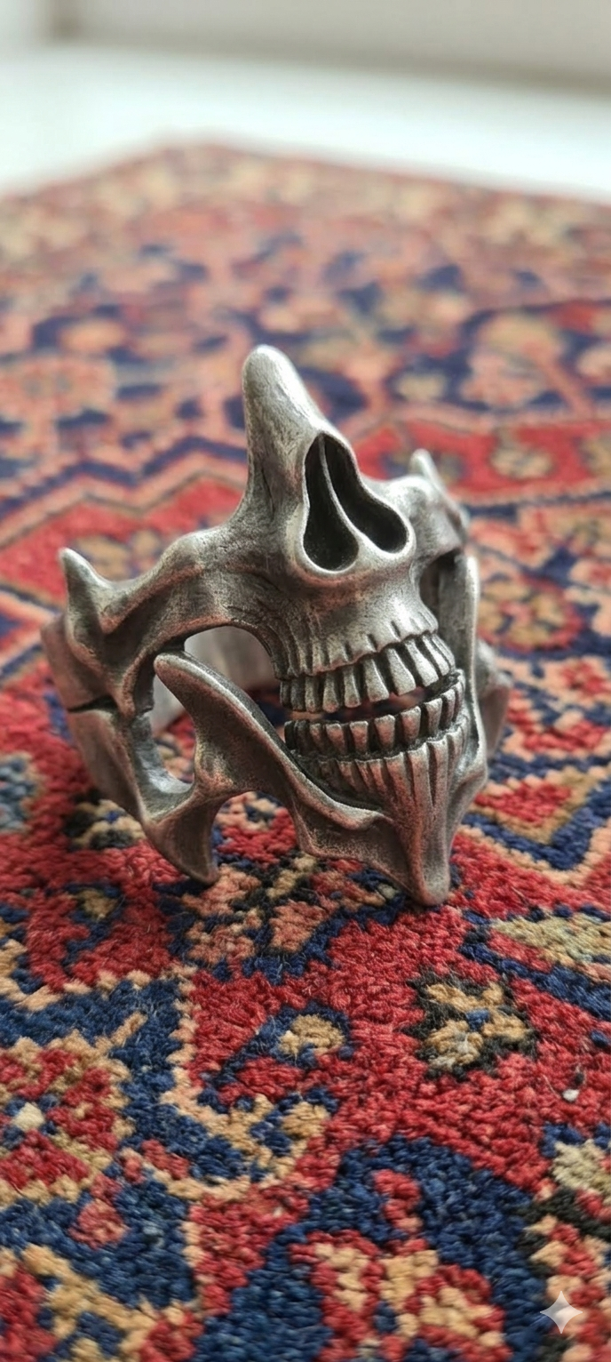Grave Reaper Skull Ring