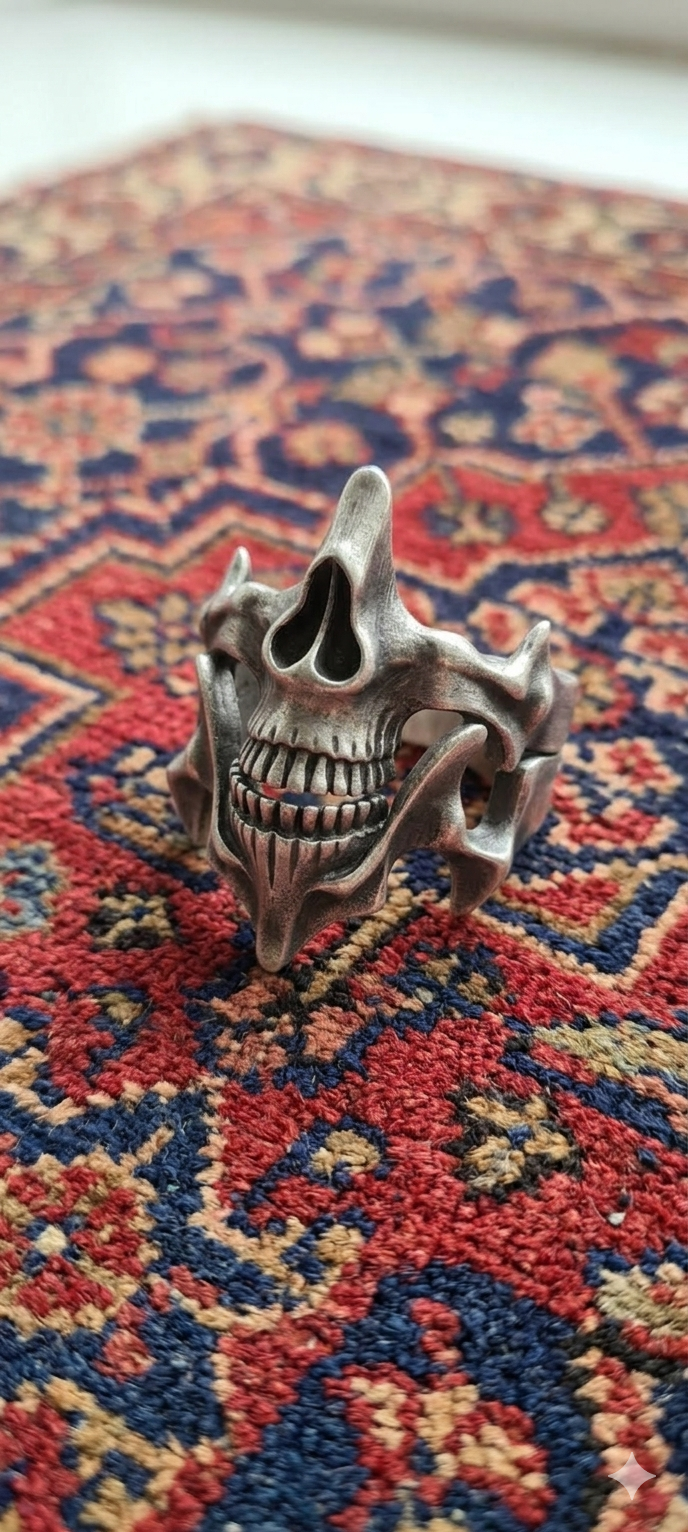Grave Reaper Skull Ring